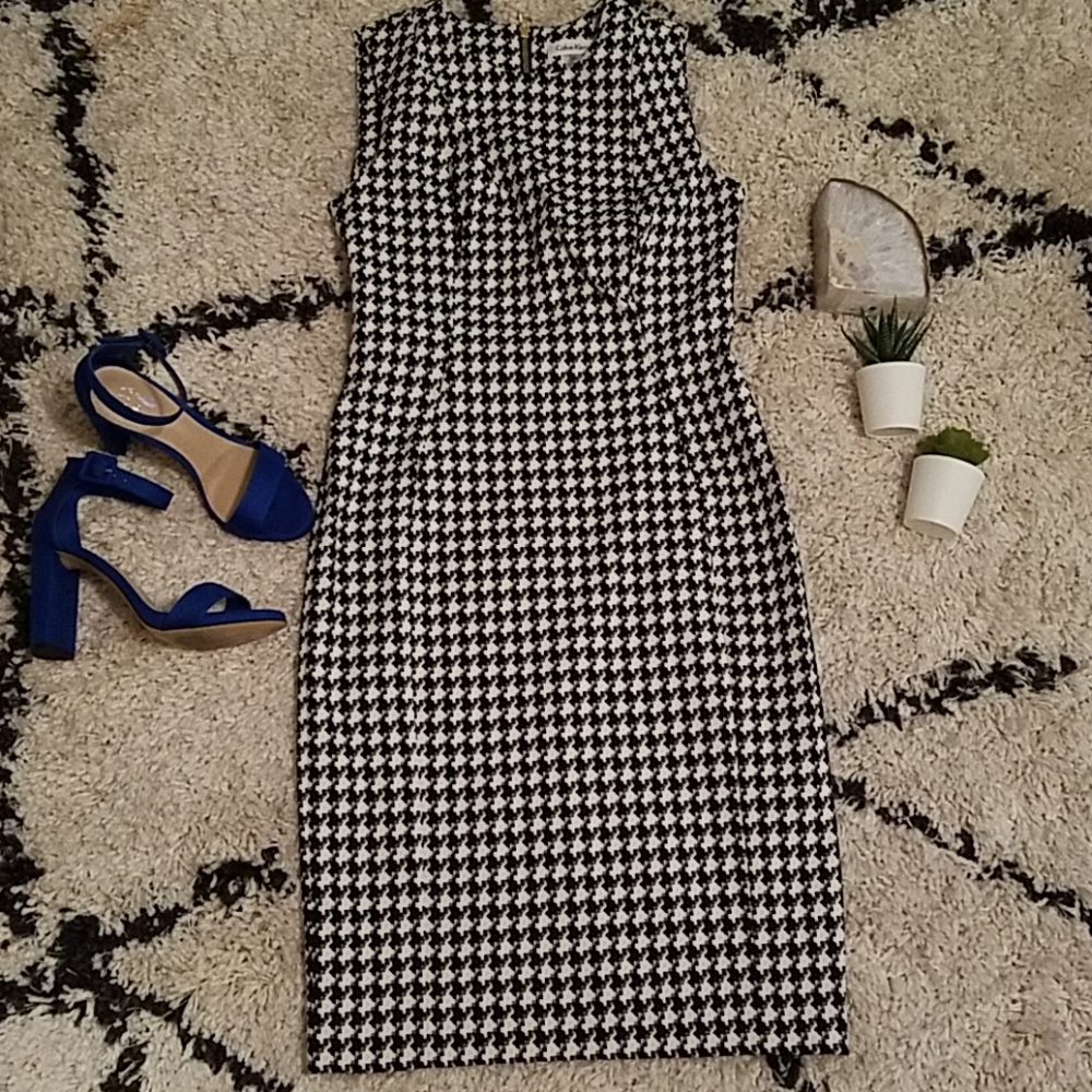 Calvin Klein houndstooth dress size 4